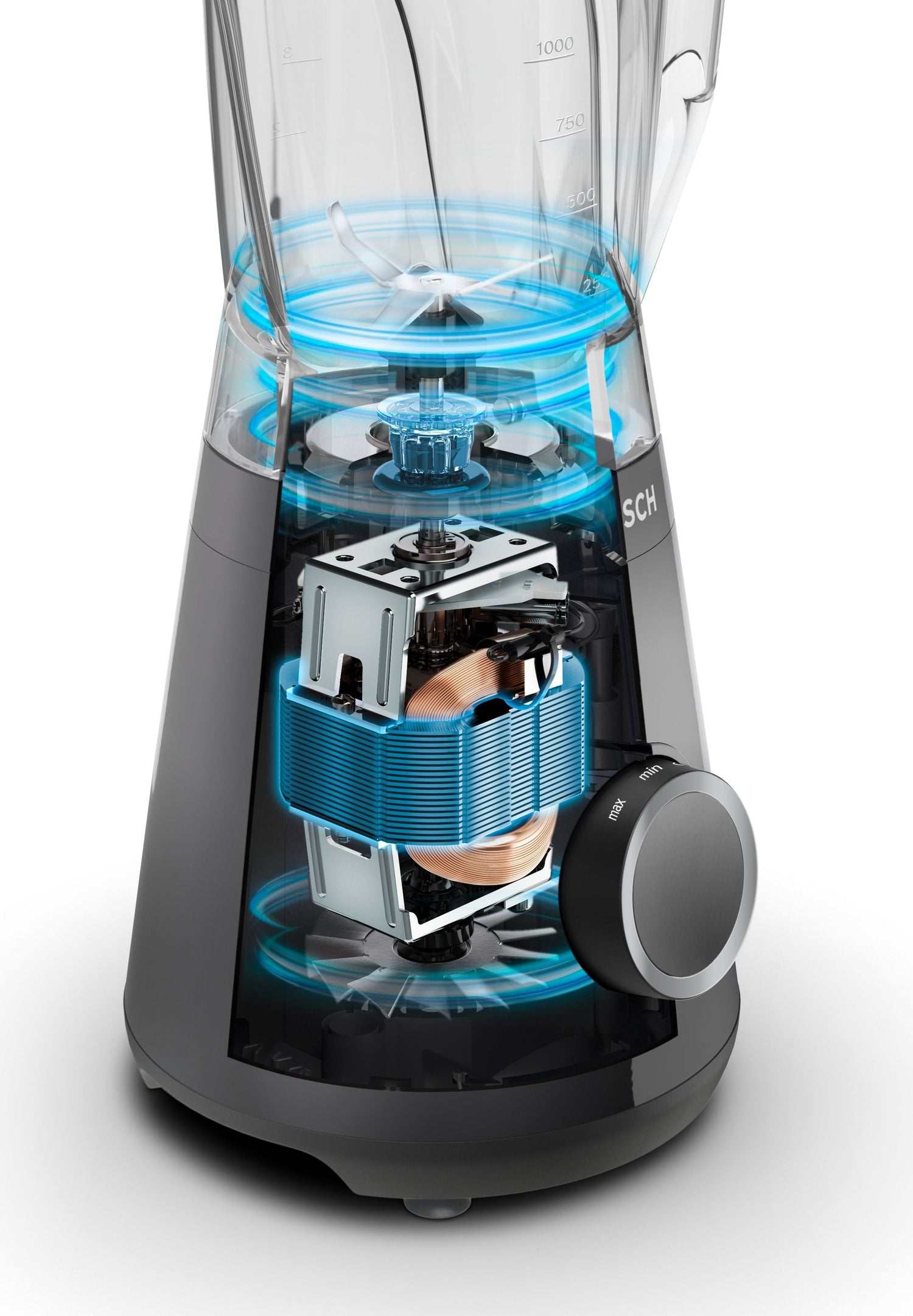 Batidora De Vaso  Bosch Home Serie 4 Mmb6141b 1200 W Negro, Batidora Depie Negro, Batidora De Vaso, 1 M, 1200 W, Negro