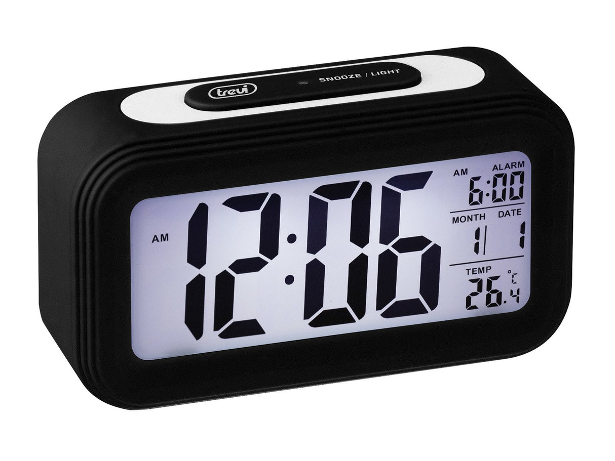 Reloj Digital Con Alarma Y Termómetro Trevi Sl 3068 S Negro