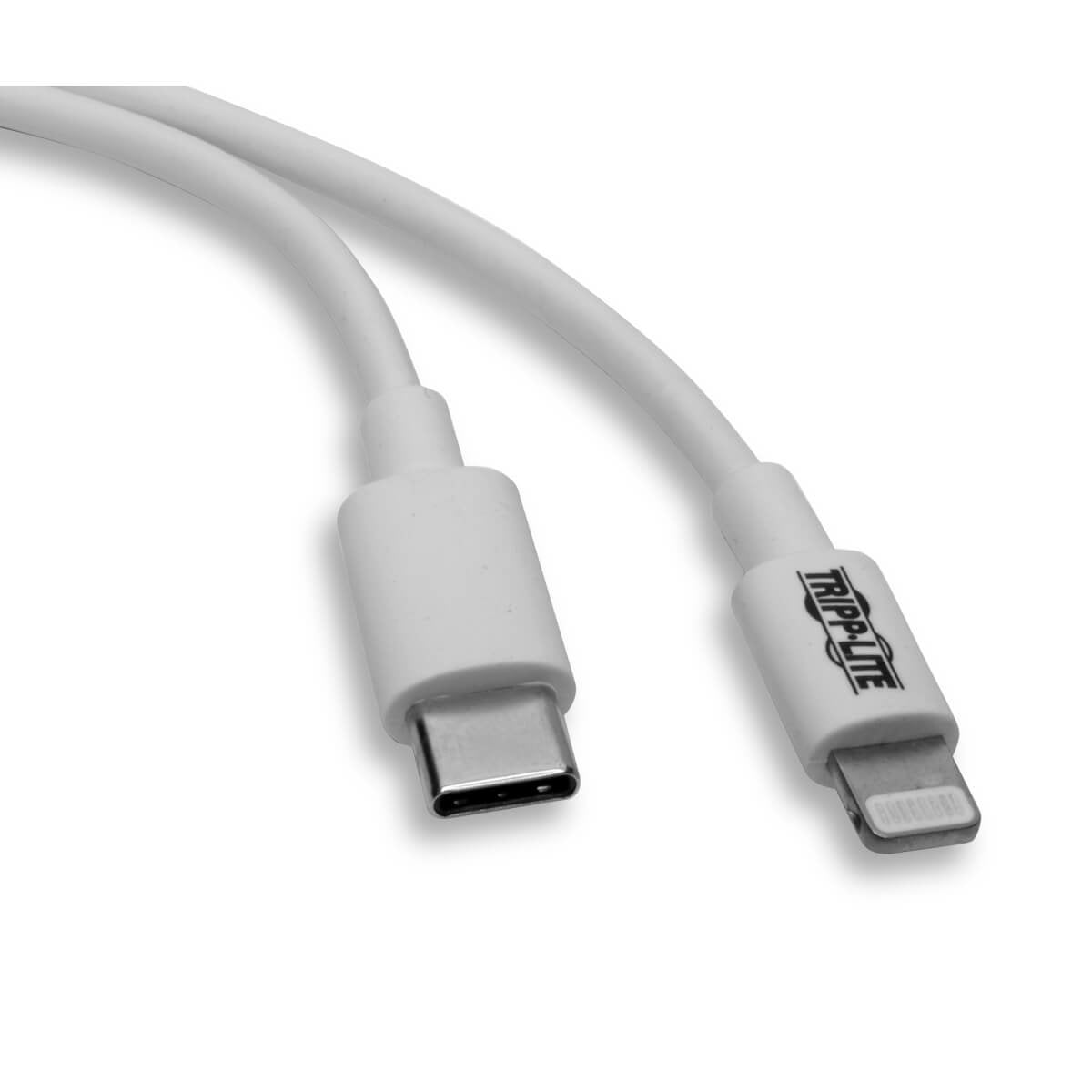 Tripp Lite M102-003-Wh Cable De Sincronización Y Carga Usb C A Lightning, Certificado Mfi - Usb 2.0, M/M, Blanco, 0.91 M