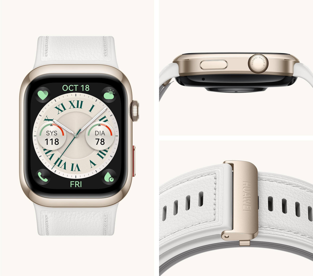 EAN 6942103131424 - Huawei Watch D2 4,62 cm (1.82") AMOLED 48 mm Digital 480 x 408 Pixeles Pantalla táctil Oro imagen 3