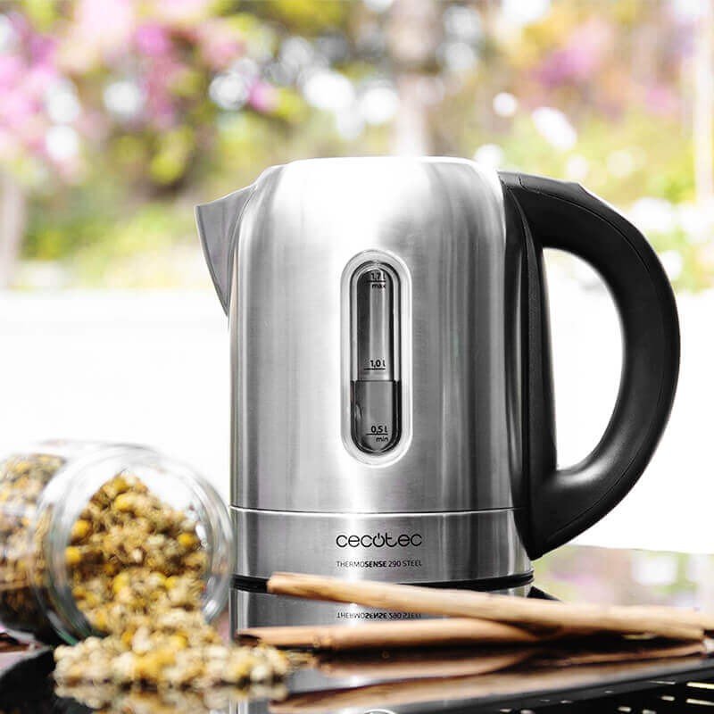 EAN 8435484015158 - Cecotec ThermoSense 290 tetera eléctrica 1,7 L 2200 W Negro, Acero inoxidable imagen 4
