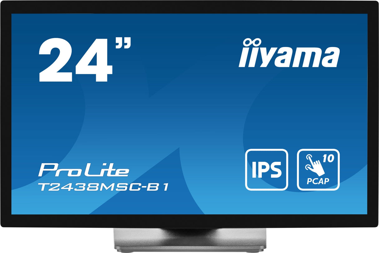 Iiyama Prolite T2438msc-B1, Monitor Led 61 Cm 24", Negro (Mate), Fullhd, Ips, Pantalla Táctil T2438msc-B1