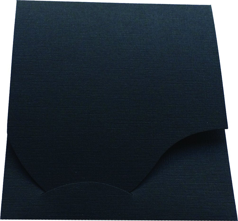 1x100 Daiber Carpetas Onda Lino Negro 16020