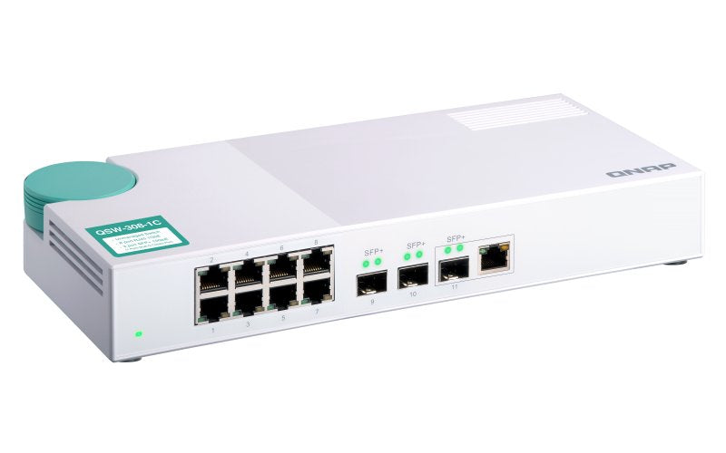 EAN 0885022017973 - QNAP QSW-308-1C switch No administrado Gigabit Ethernet (10/100/1000) Blanco imagen 8