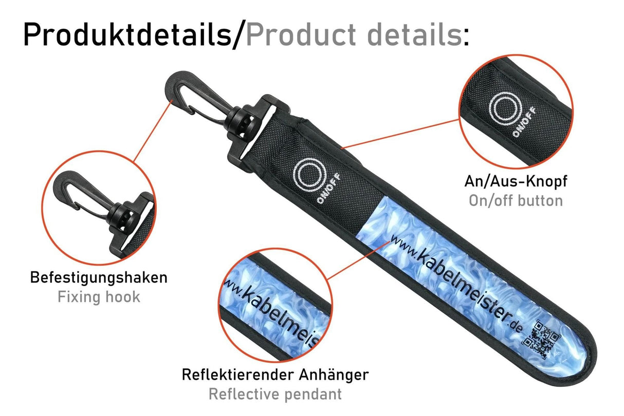 Kabelmeister Led-Leuchtband Blinkl. Reflekt. Azul