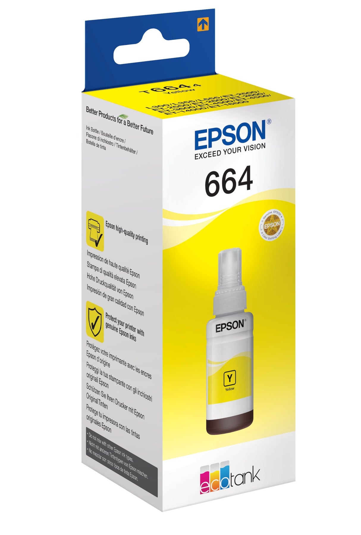 Cartucho Original Epson T6644 Amarillo - C13t664440 Ml-70pag-6500