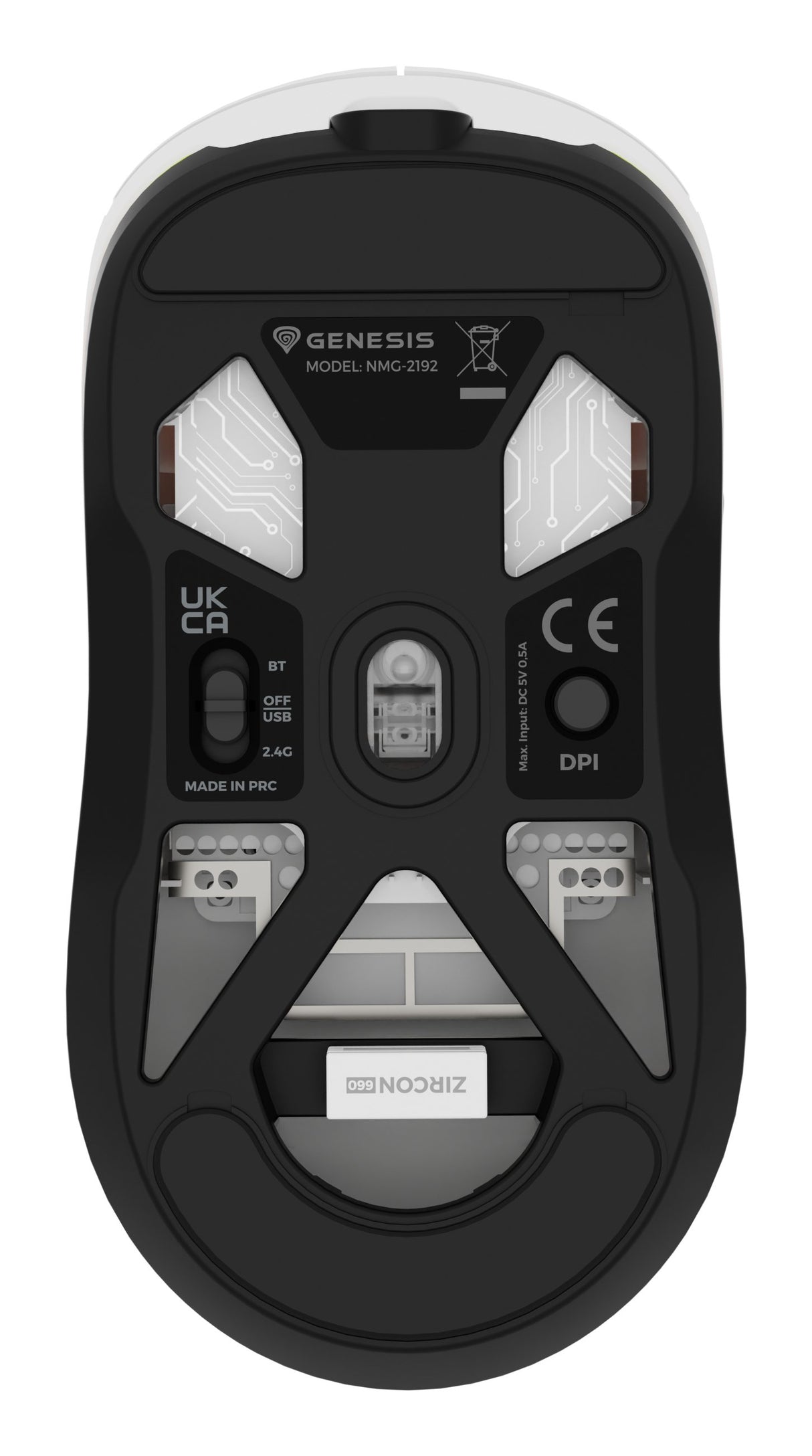 EAN 5901969444834 - GENESIS Zircon 660 ratón Juego mano derecha RF Wireless + Bluetooth + USB Type-A Óptico 12000 DPI imagen 11