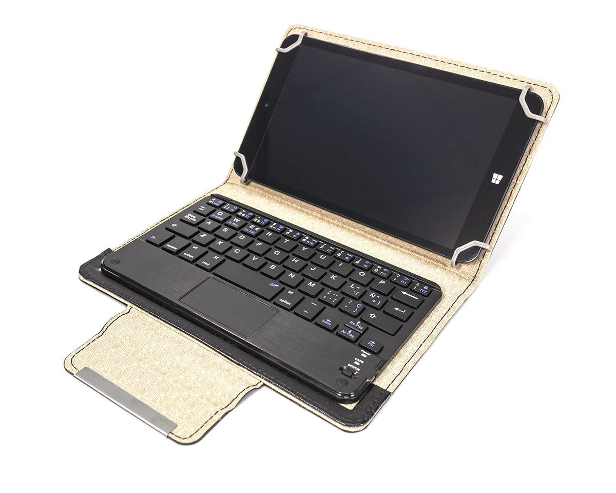 Talius Funda Para Tablet 8" Con Teclado Bt + Touchpad Para Tablet Zaphyr Windows