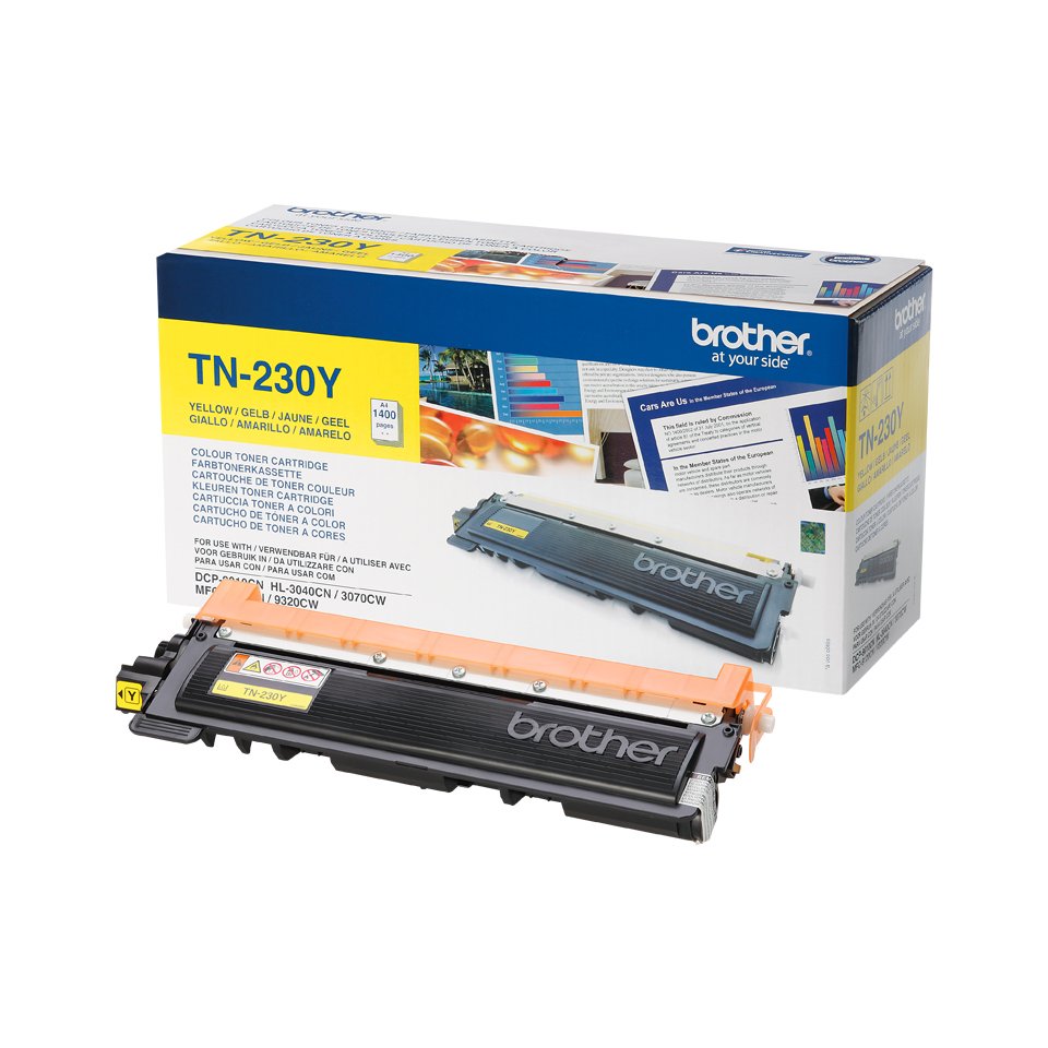 EAN 4977766666961 - Brother TN-230Y cartucho de tóner 1 pieza(s) Original Amarillo imagen 1
