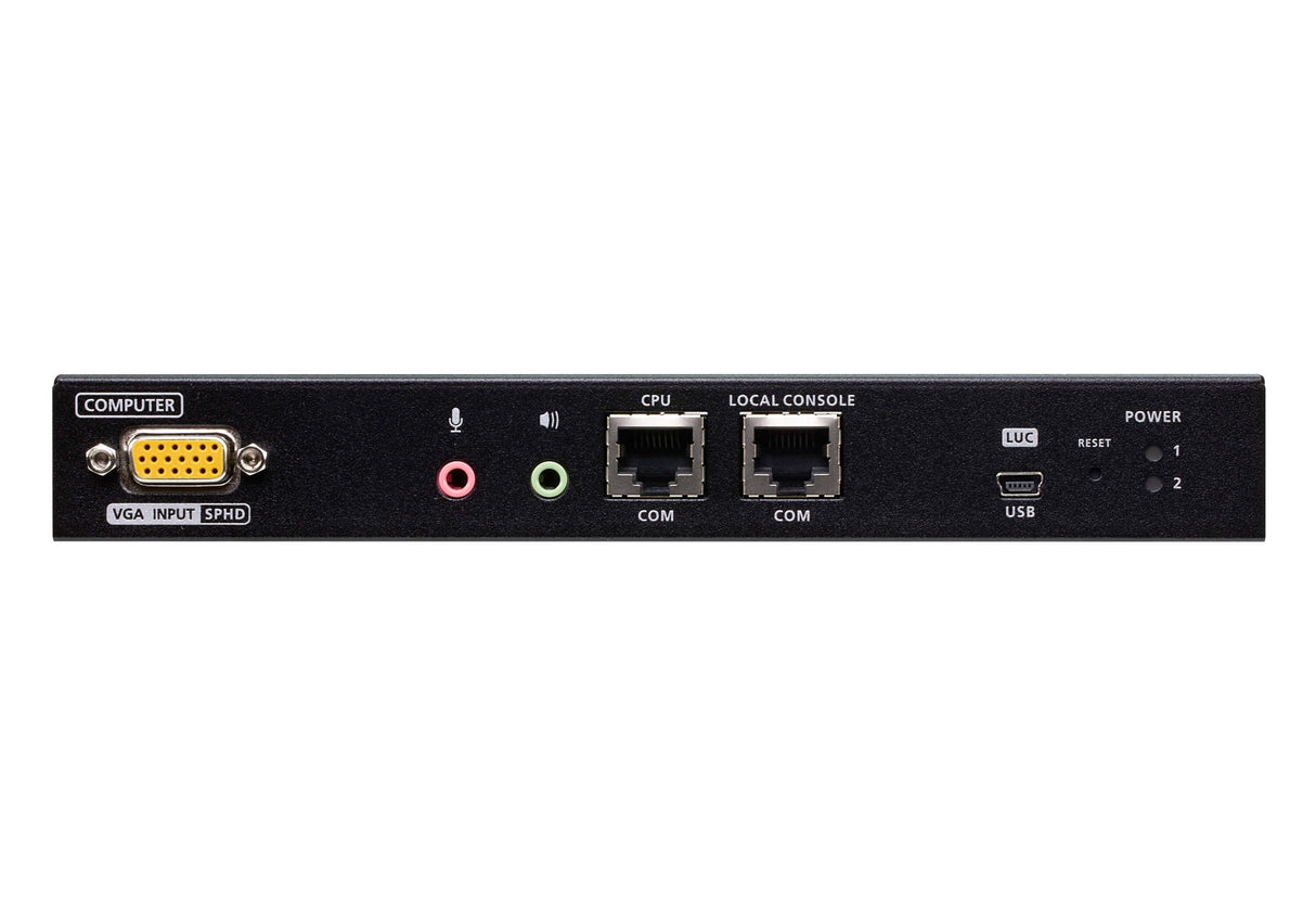 1-Port Vga Kvm Over Ip Switch With Local Or Remote Access, Virtual Media, Power/Lan Redundancy, Audio, Remote Pc Reboot And Rs-2
