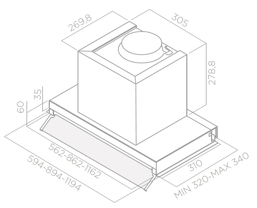 EAN 8020283040632 - Elica Box in LX/IX/A/90 Encastrada Acero inoxidable imagen 3