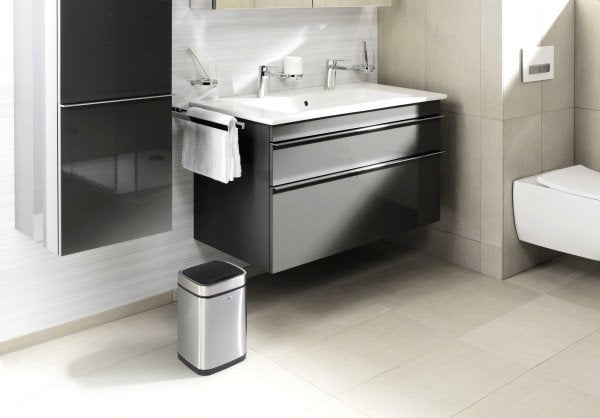 Papelera Con Sensor Durable No Touch 6l Plata Metalizado