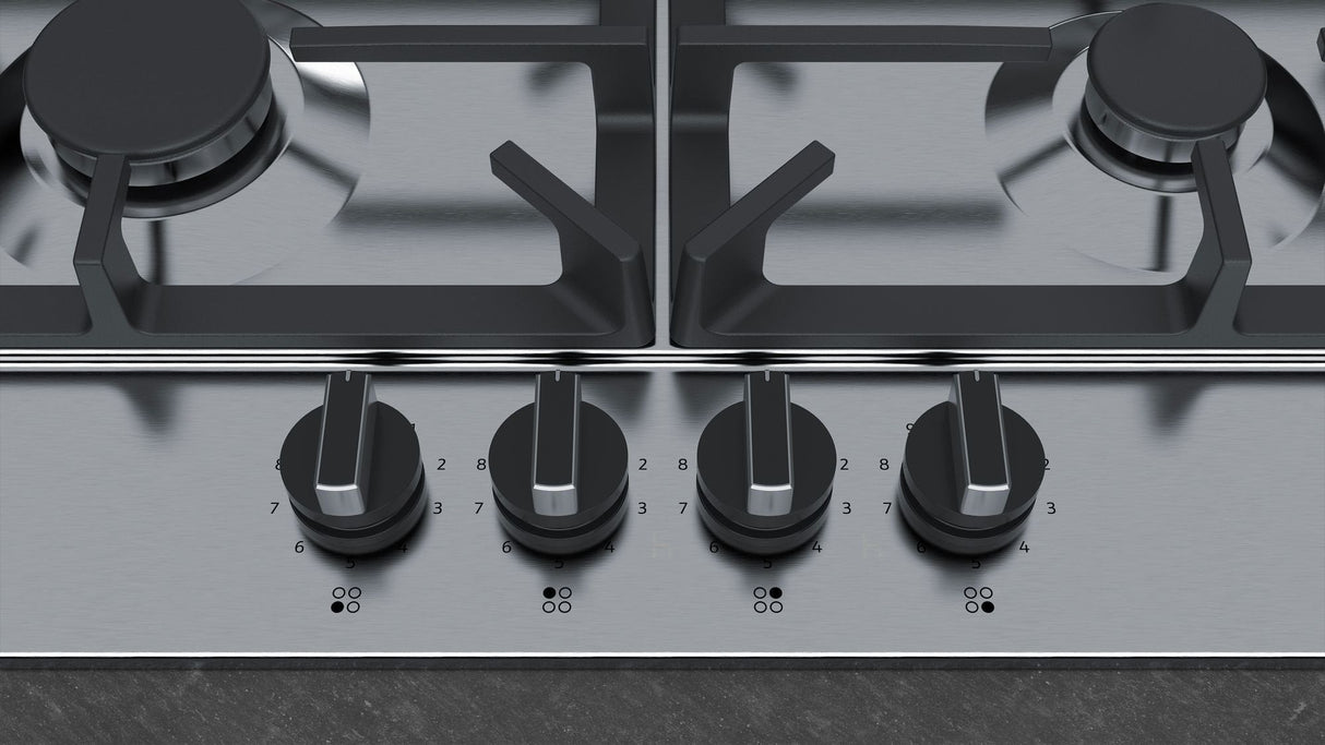 Neff T26ds49n0 N 70, Placa De Cocción Autosuficiente Acero Inoxidable/Negro, 60 Cm T26ds49n0