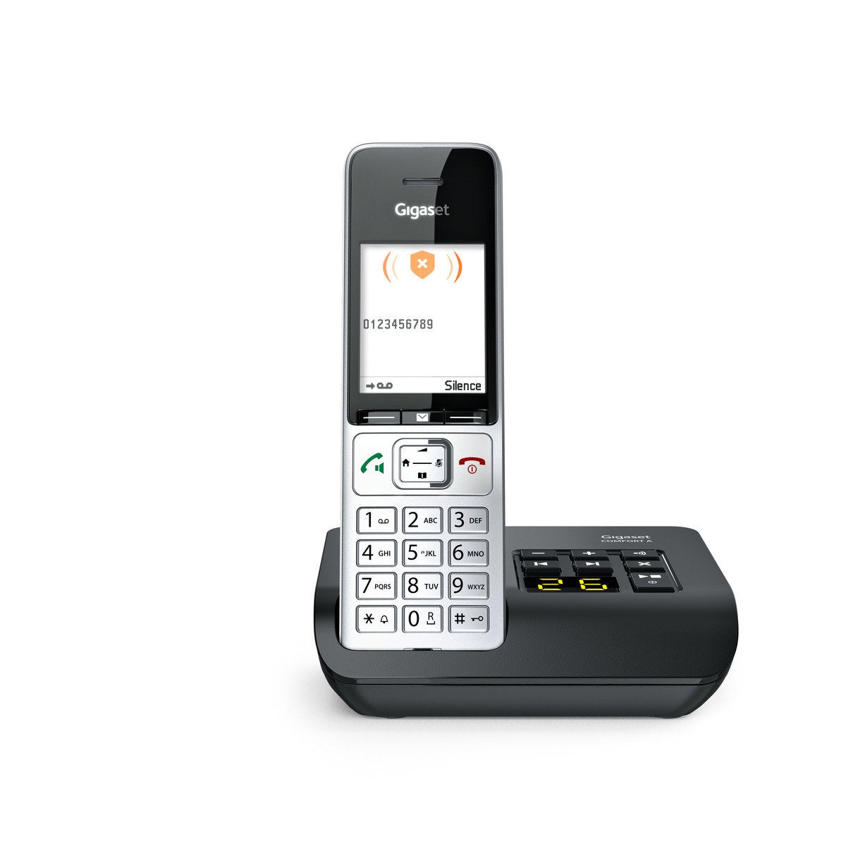 EAN 4250366866628 - Gigaset COMFORT 500A Teléfono DECT/analógico Identificador de llamadas Negro, Plata imagen 7