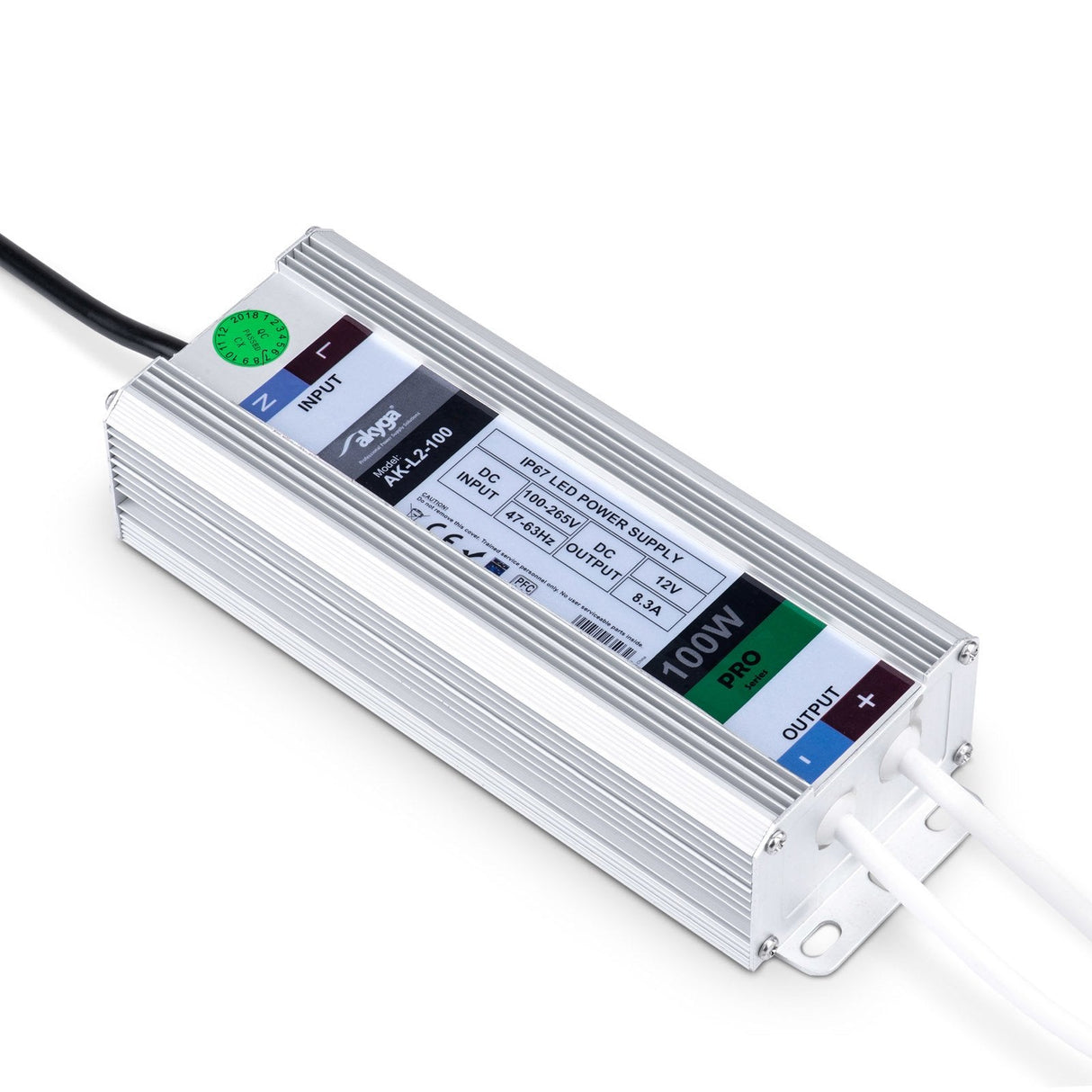 EAN 5901720135032 - Akyga AK-L2-100 adaptador e inversor de corriente Auto/Interior 100 W Aluminio imagen 1