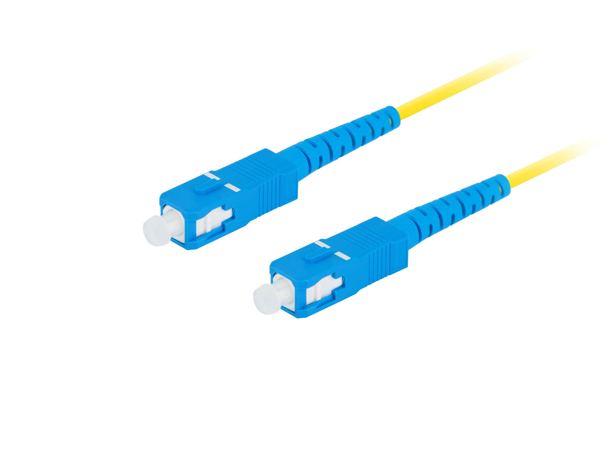 Cable Fibra Óptica 10m Lanberg Mono Sc/Upc-Sc/Upc Simplex G657a1 Lszh Amarillo