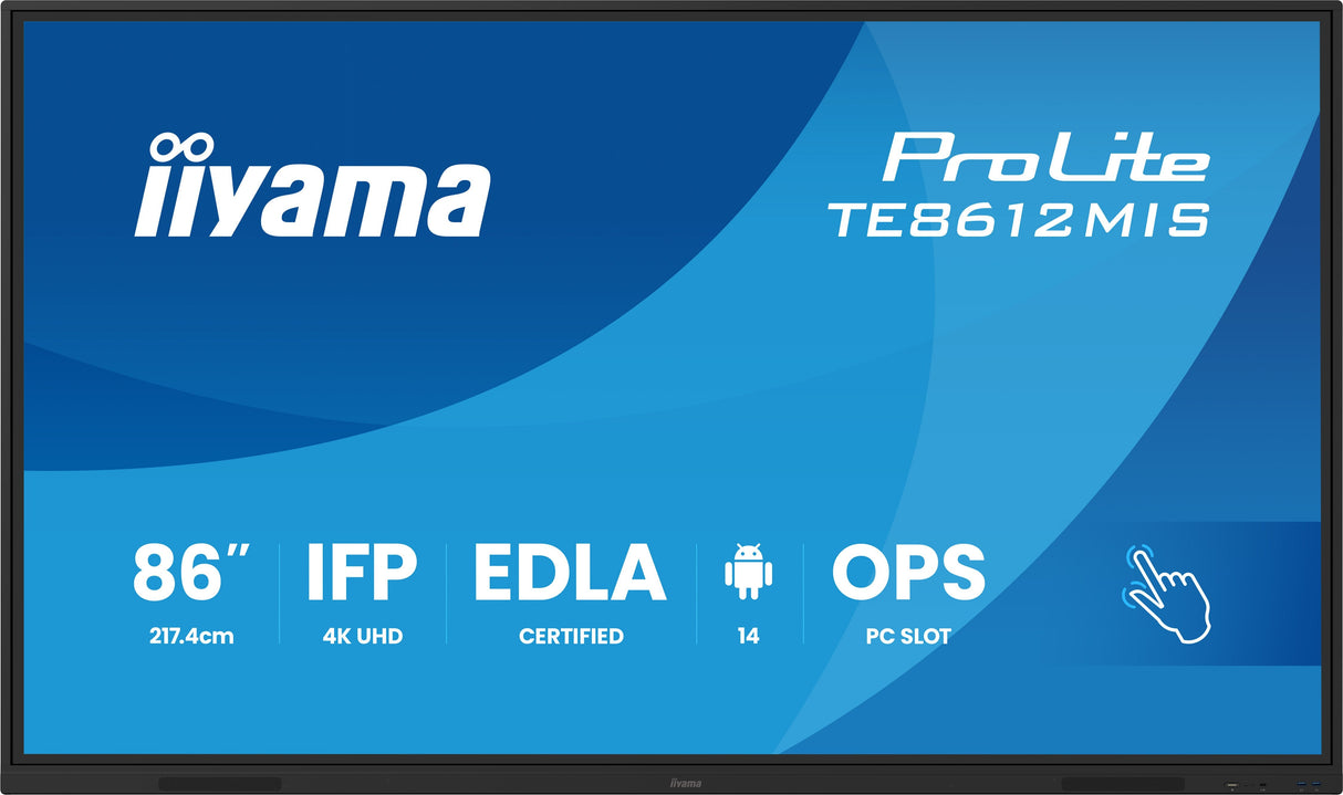 Iiyama Ds Te8612mis 217cm Ips Touch 86'' 3840x2160 Vga 2xhdmi 2xusb-C