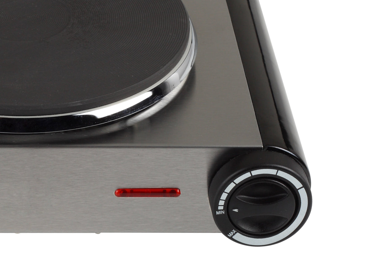 EAN 8713016062482 - Tristar KP-6248 hobs Acero inoxidable Encimera Hornillo eléctrico / Placa eléctrica 2 zona(s) imagen 3