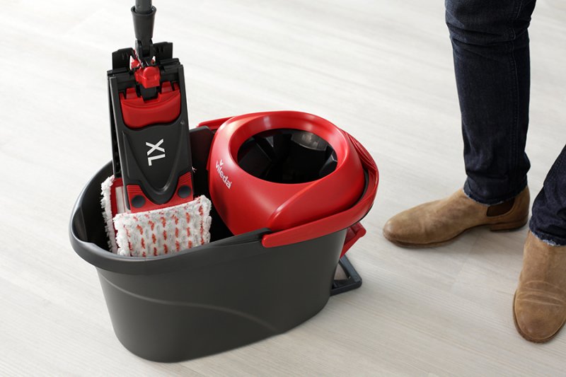 EAN 4023103212213 - Vileda Ultramat Turbo XL fregona Seca y húmeda Microfibra Negro, Rojo imagen 10
