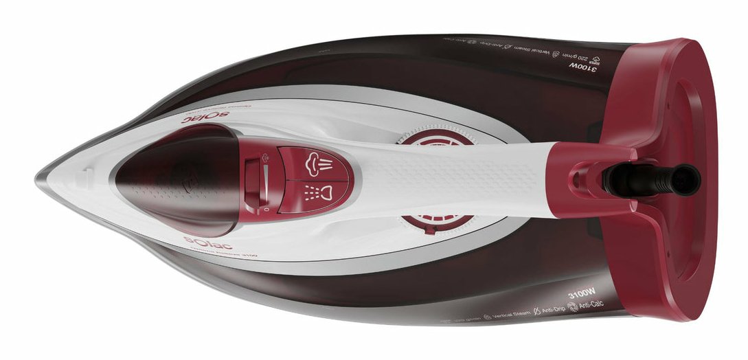 Pae Plancha Pv2040 Solac Optima Relieve 3100w Roja Y Blanca