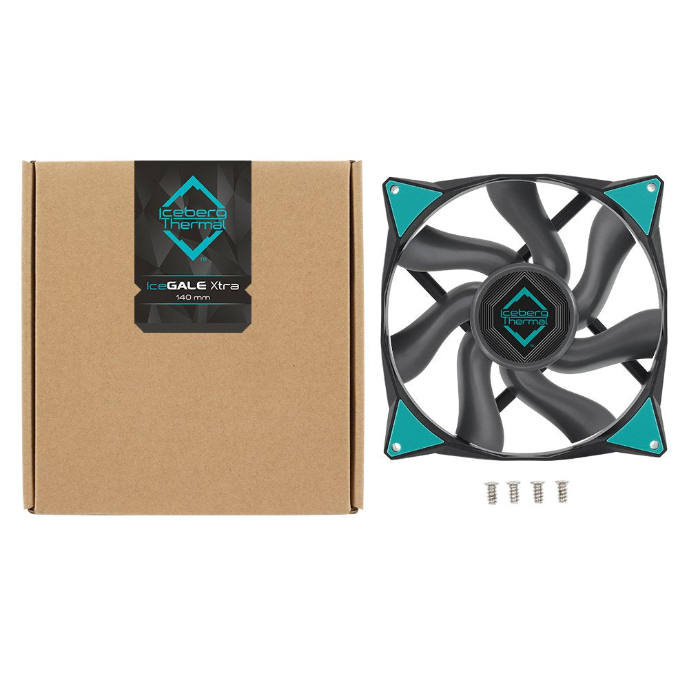 EAN 1230000071178 - Iceberg Thermal IceGALE Xtra Carcasa del ordenador Ventilador 14 cm Negro 1 pieza(s) imagen 4