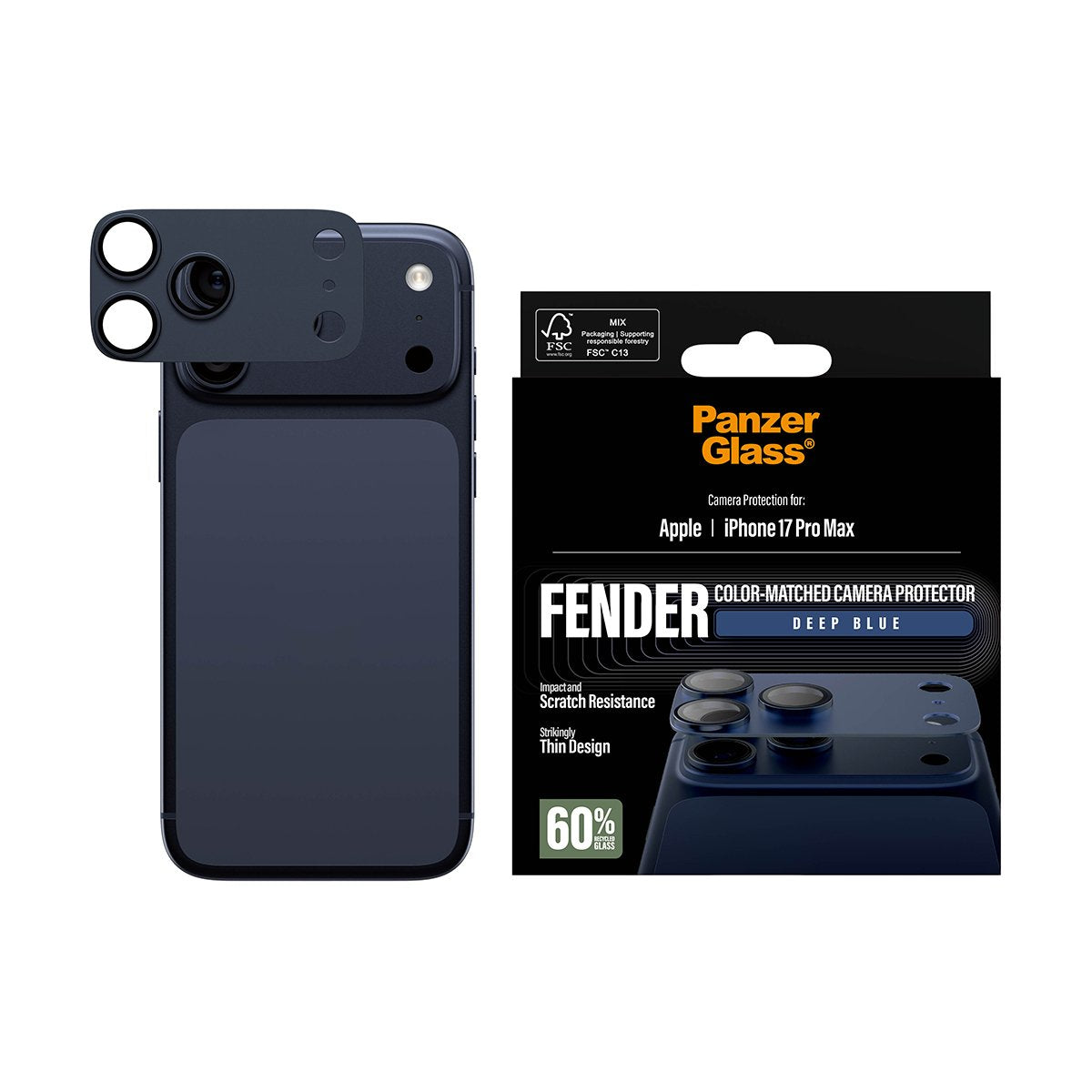 EAN 5715685036767 - PanzerGlass ® Fender Camera Protector Deep Blue iPhone 17 Pro Max Protector de pantalla Apple 1 pieza(s) imagen 2
