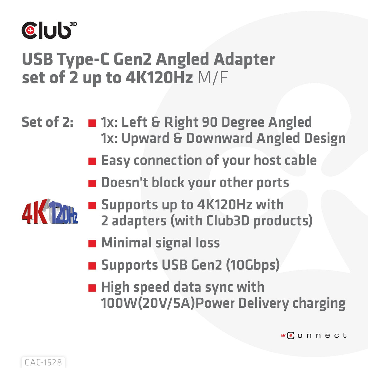 EAN 8719214472146 - CLUB3D CAC-1528 cambiador de género para cable USB C Negro imagen 6