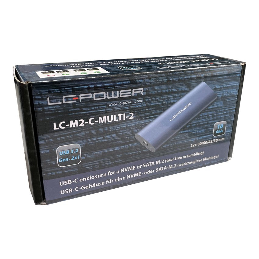 EAN 4260070129742 - LC-Power LC-M2-C-MULTI-2 caja para disco duro externo Caja externa para unidad de estado sólido (SSD) Ant imagen 9