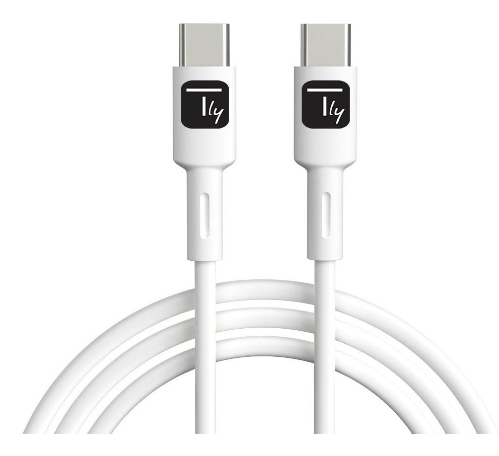 Cable  Techly Usb 2.0 Typ C M M Blanco 1m