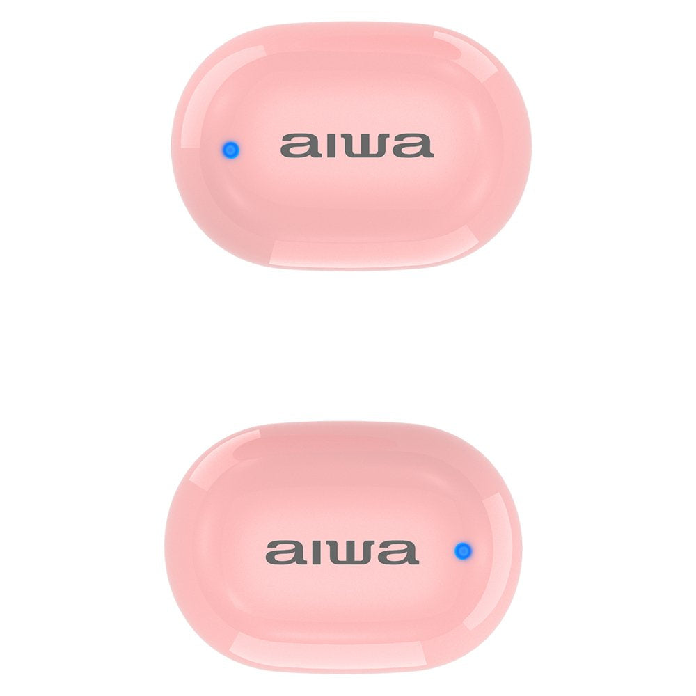 Auriculares Micro Aiwa Ebtw-150pk Rosa Bluetooth/Tactil/Estuche Carga/Pantalla Led/2xmic Ebtw-150pk