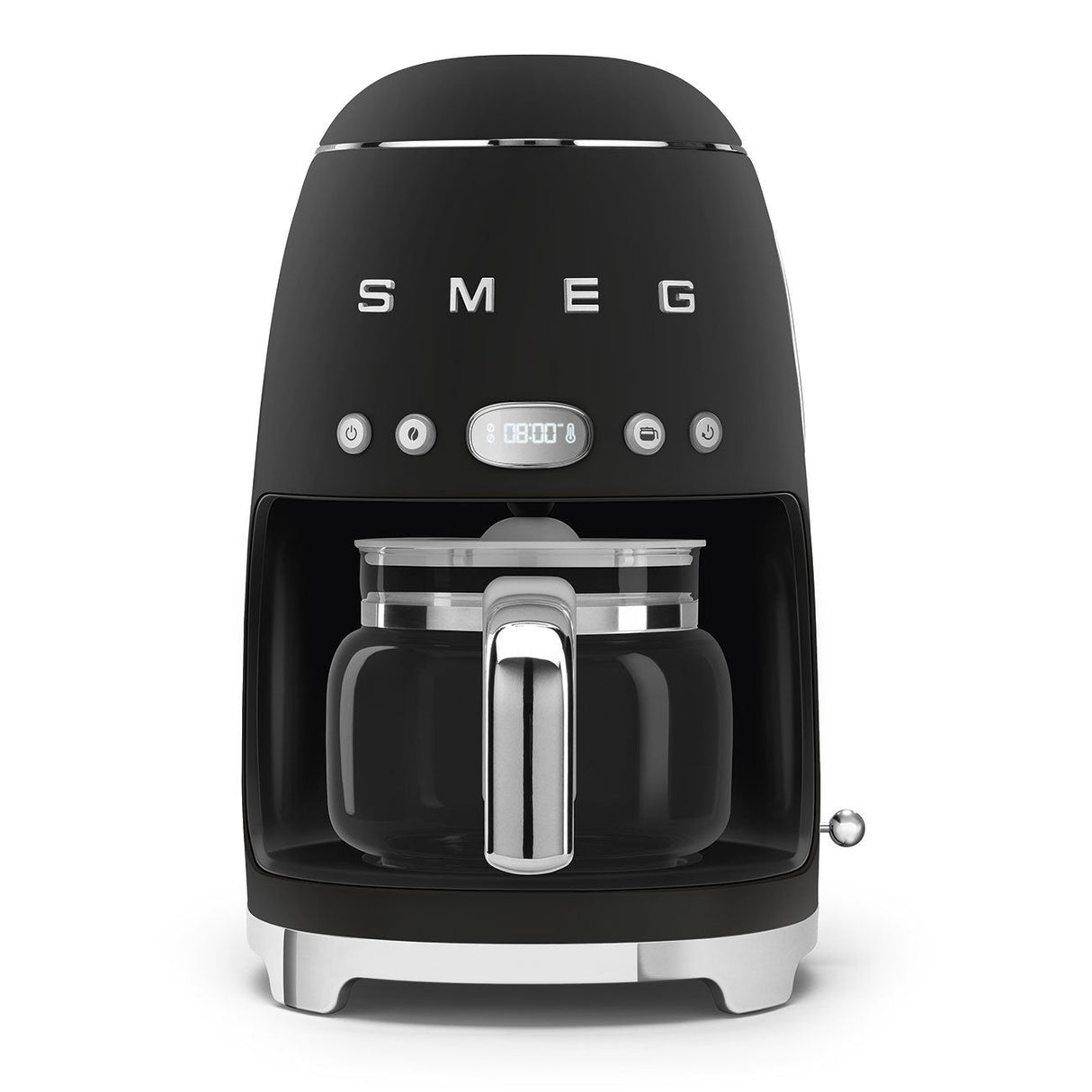 Cafetera De Goteo Smeg Estilo Años 50 Negra Mate Dcf02blmeu