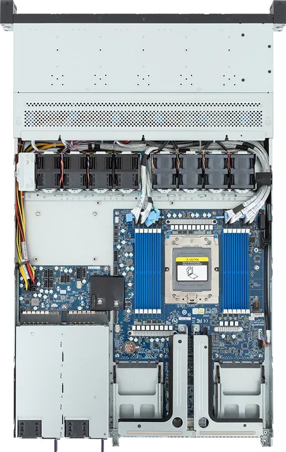 EAN 4719331869267 - GIGABYTE R163-Z35-AAH1 rev 3.x AMD SoC Socket SP5 Bastidor (1U) Negro, Acero imagen 3