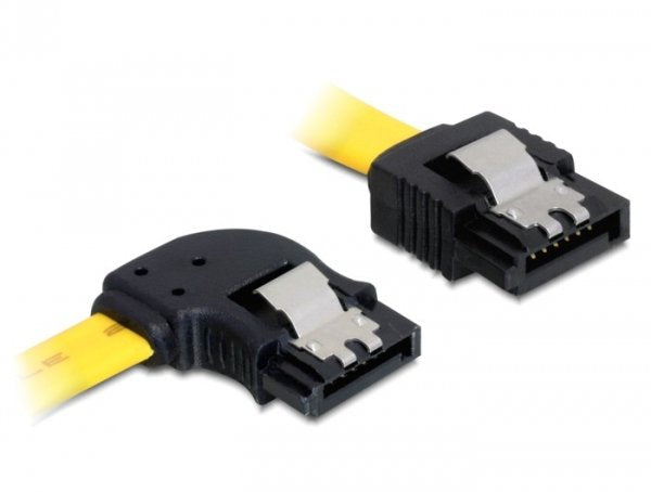 Delock Cable Sata 6 Gb/S Macho Gerade > Sata St. Links Angular 70 Cm Amarillo