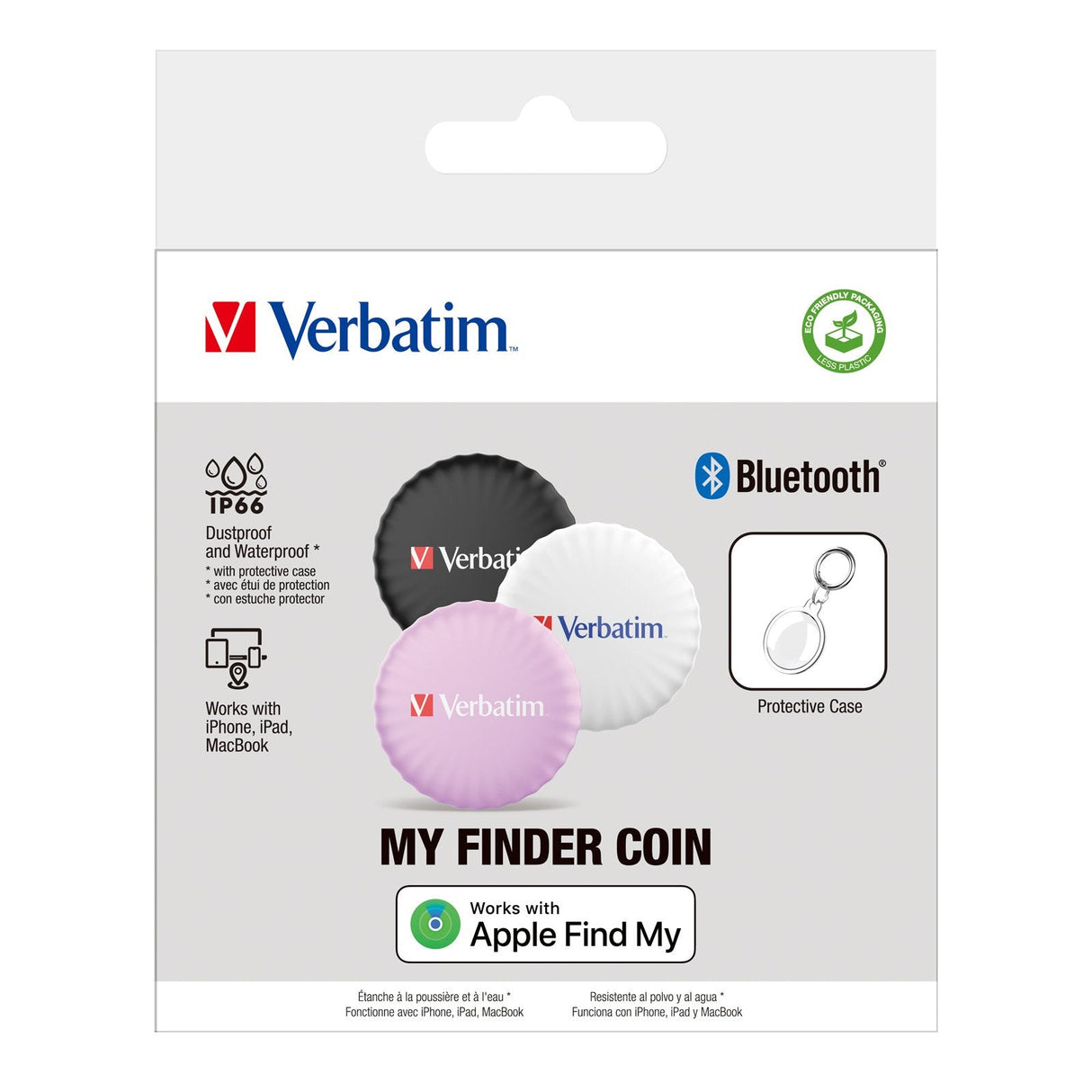 1x3 Verbatim My Finder Coin Bluetooth Item Find, S/W/P 32135