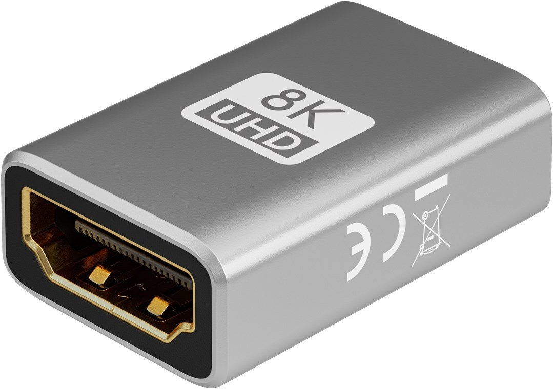 EAN 4040849720086 - Goobay 72008 adaptador de cable de vídeo HDMI tipo A (Estándar) Negro, Plata imagen 3