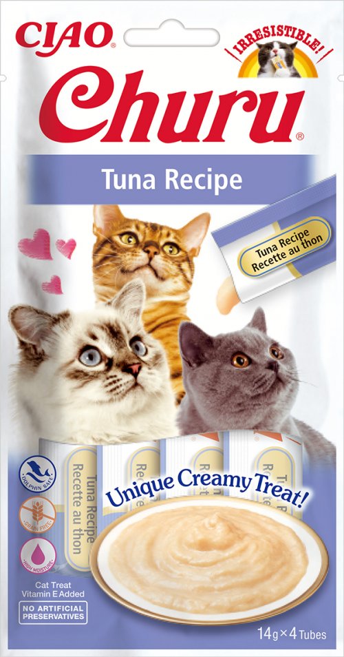 Goma Para Gatos Inaba Churu Tuna Recipe 4x14 G