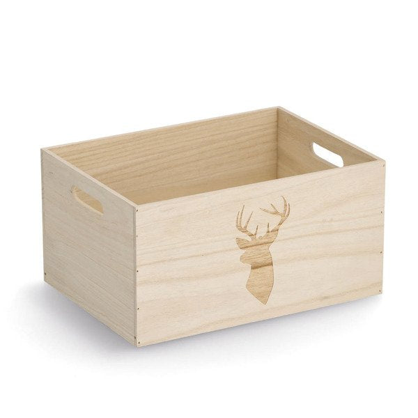 Zeller Caja De Almacenamiento Hirsch 35,0 X 25,0 X 18,0 Cm
