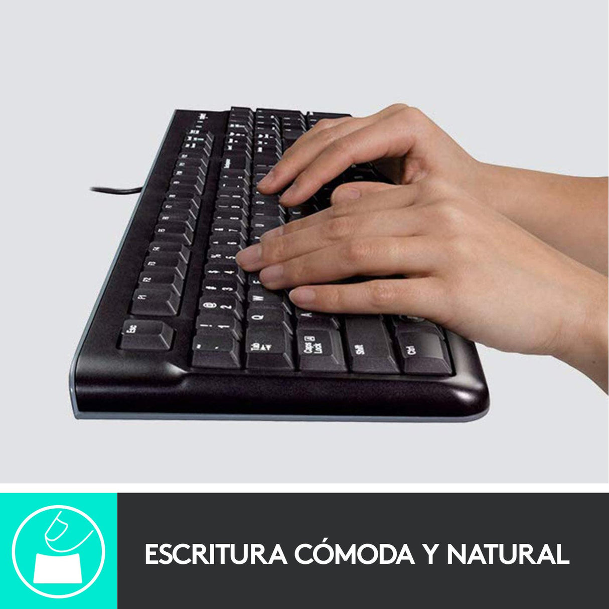 EAN 5099206020580 - Logitech 920-002550 teclado Ratón incluido USB QWERTY Español Negro imagen 8