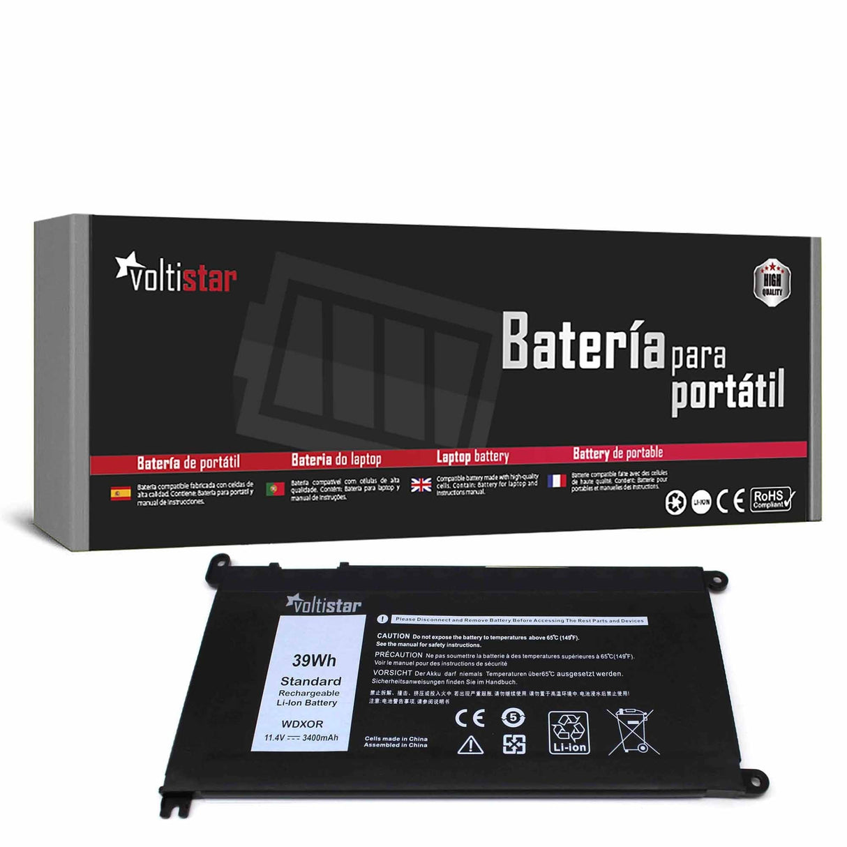 Batería Para Portátil Dell Inspiron 15 5568 15 5567 13 5368 13 5378 Wdx0r
