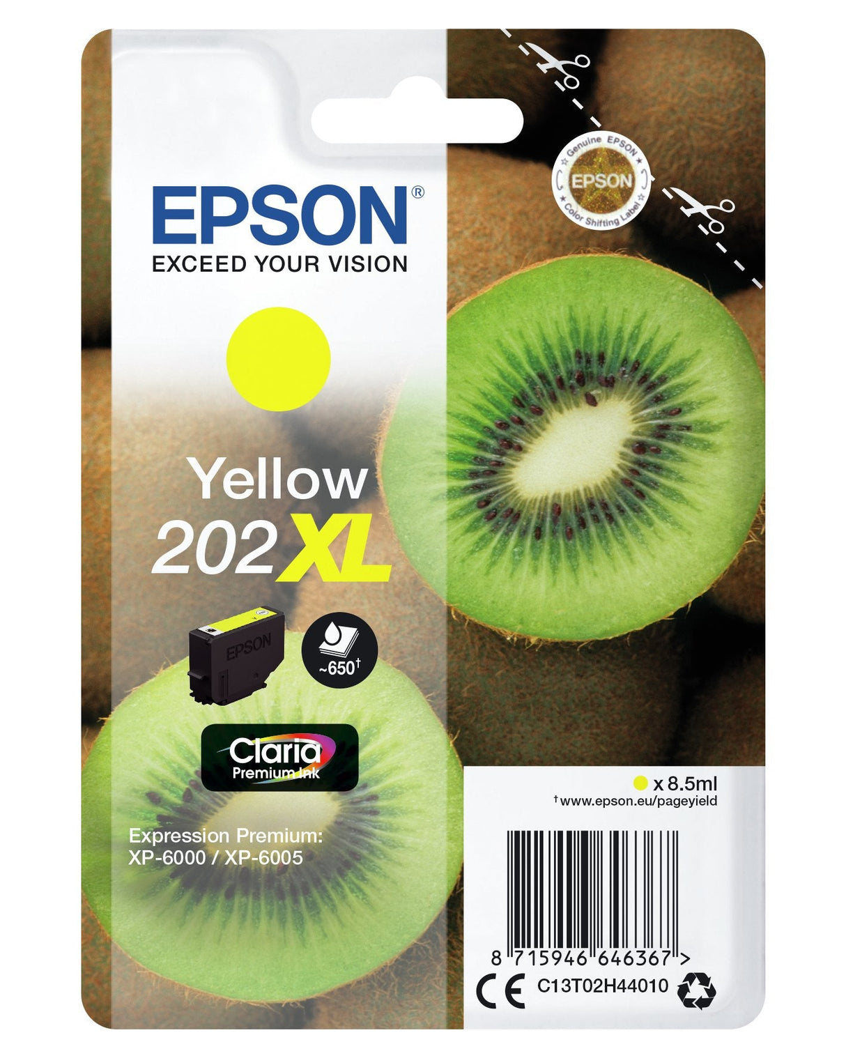 Tinta Epson 202xl Amarillo C13t02h44010