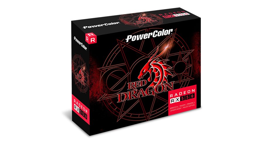 Tarjeta Grafica Powercolor Red Dragon Axrx 550 4gbd5-Hle Amd Radeon