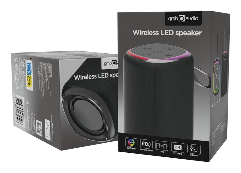 EAN 8716309132596 - Gembird GMB Audio SPK-BT-LED-08S altavoz portátil o de fiesta Altavoz monofónico portátil Negro 5 W imagen 7