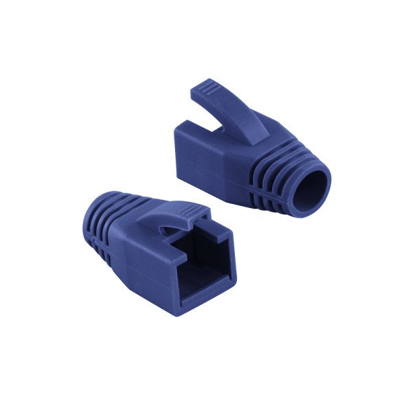 Logilink Conector Rj45 Protector Contra Tirones, 8,0 Mm (50 Uds.) Mp0035b Azul