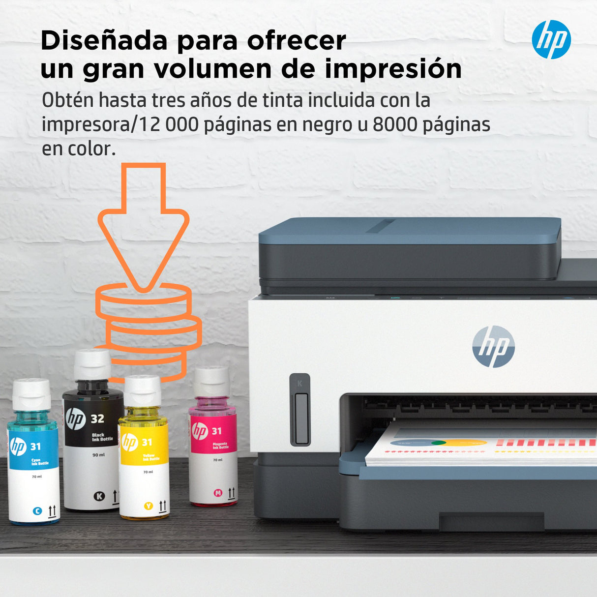 EAN 0195908302520 - HP Smart Tank 7306 All-in-One Printer Inyección de tinta térmica A4 4800 x 1200 DPI 15 ppm Wifi imagen 7