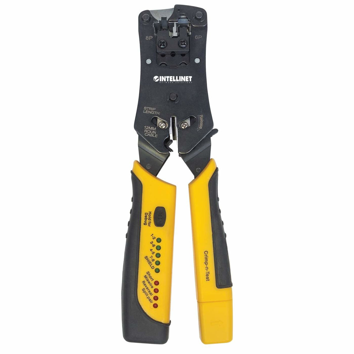 EAN 0766623780124 - Intellinet 780124 crimpadora Herramienta para prensar Negro, Amarillo imagen 4