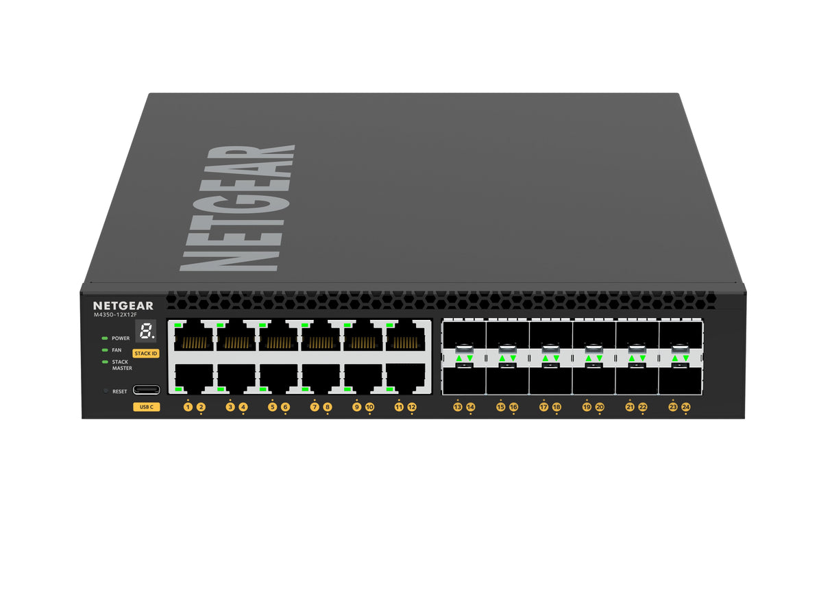 EAN 606449161458 - NETGEAR M4350-12X12F Gestionado L3 10G Ethernet (100/1000/10000) 1U Negro imagen 1