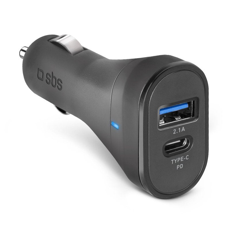 Sbs Kfz-LadegerT 10w Usb-C 3a/Usb-A 2,1a Schwarz