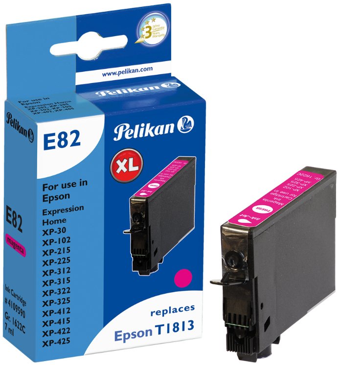 Tinta Pelikan Epson E82 T1813 Magenta Compatible