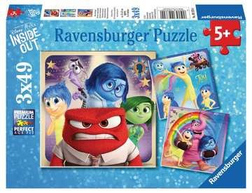 Puzzle Del Reves Disney Pixar 3x49pzs