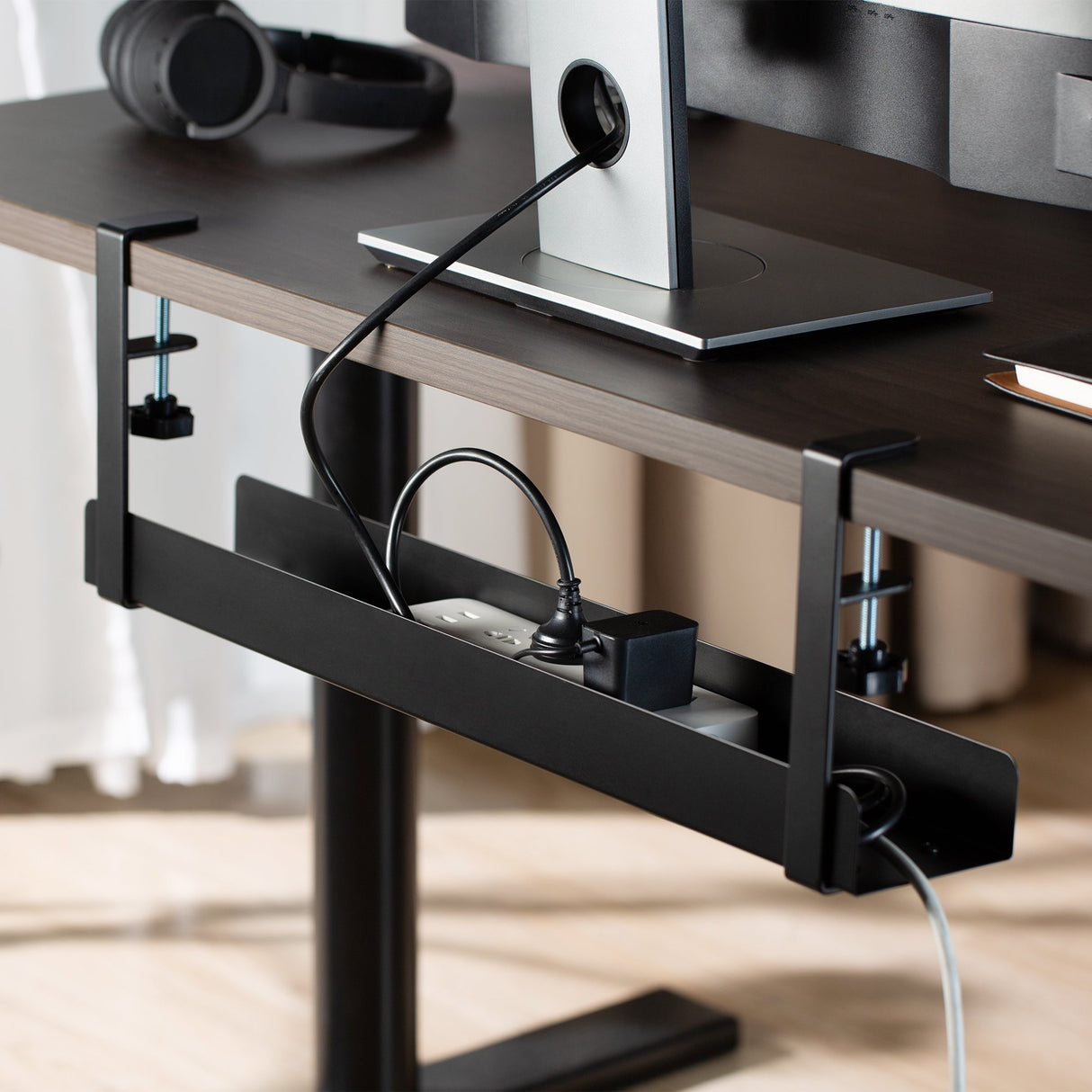 EAN 8052101432213 - Ewent EW1548 organizador de cables Escritorio Bandeja de cables Negro 1 pieza(s) imagen 6